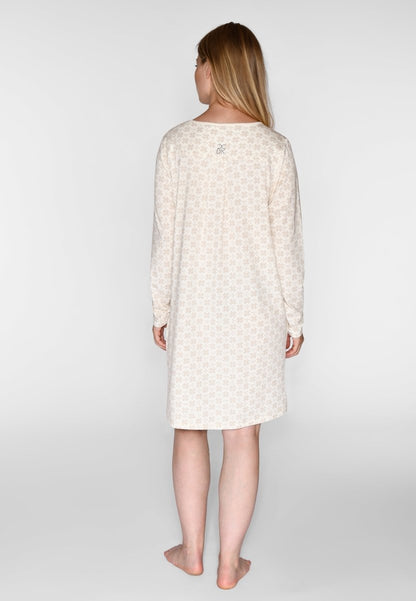 CCDK Bea L/S Dress Cement AOP