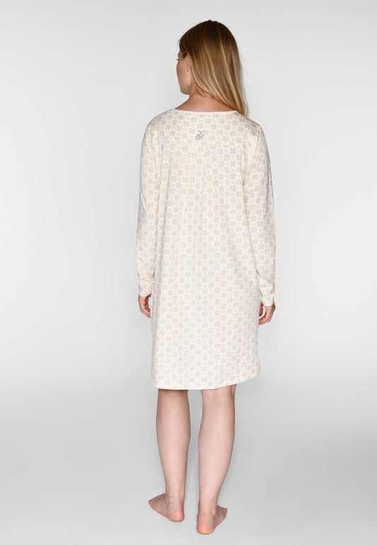 CCDK Bea L/S Dress Cement AOP