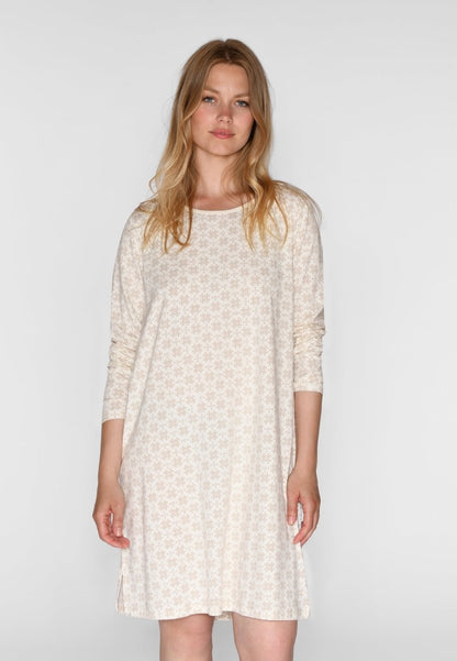 CCDK Bea L/S Dress Cement AOP
