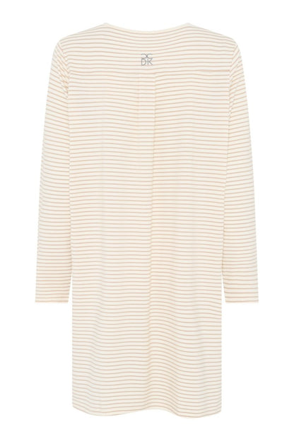 CCDK Bea L/S Dress Cement Stripe