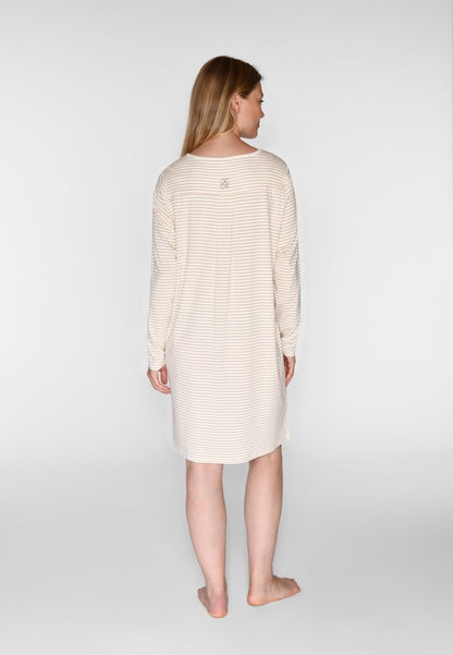 CCDK Bea L/S Dress Cement Stripe