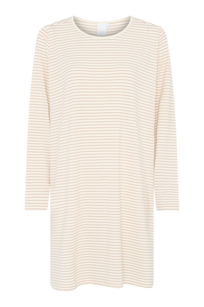 CCDK Bea L/S Dress Cement Stripe