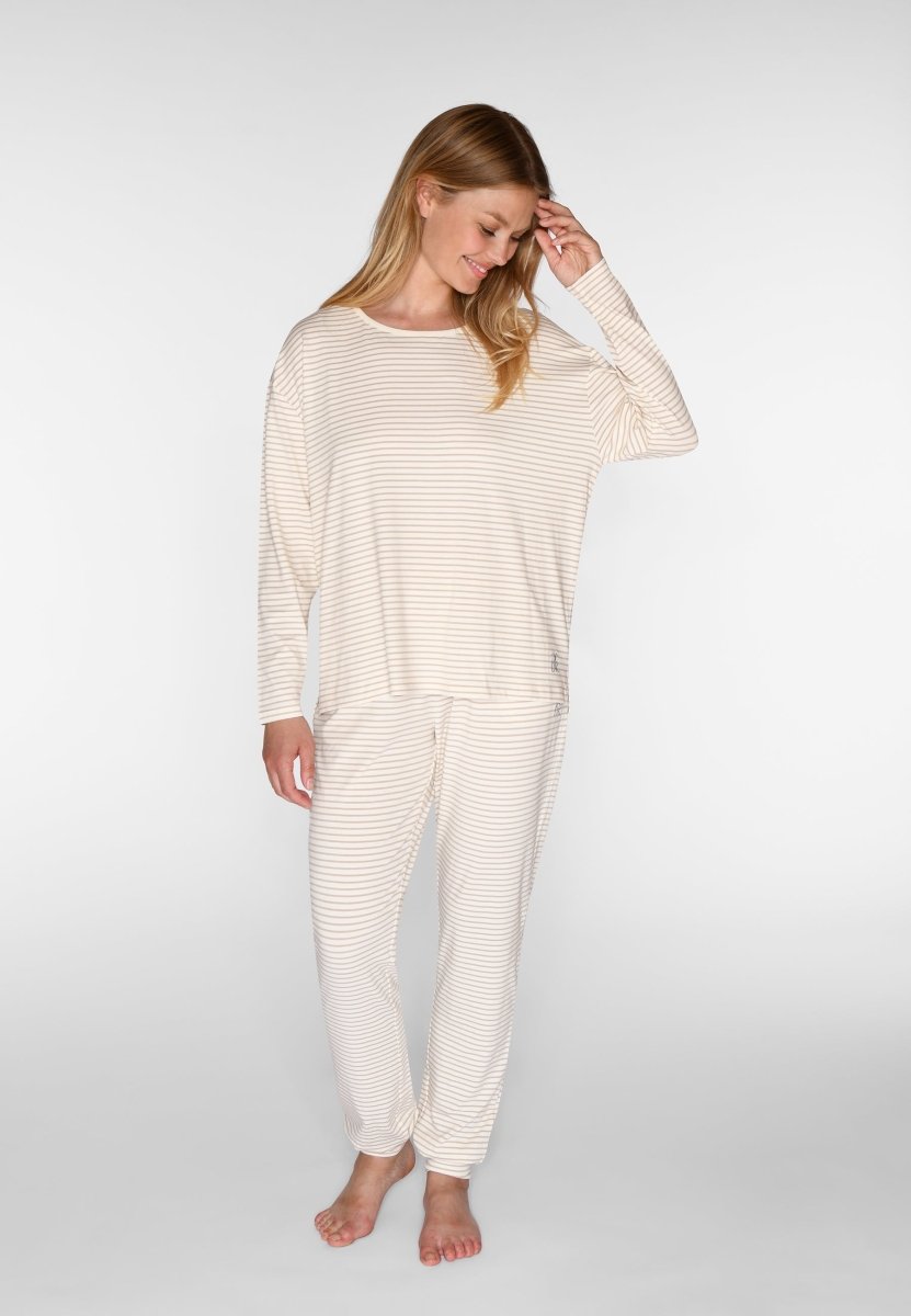 CCDK Britt L/S T-shirt Cement Stripe