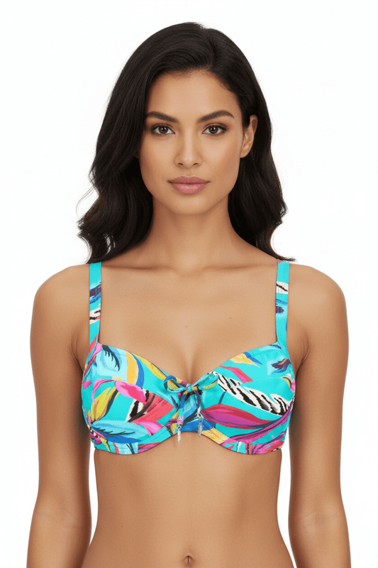 Cyell Bikini Top Fiji in der Farbe Türkis