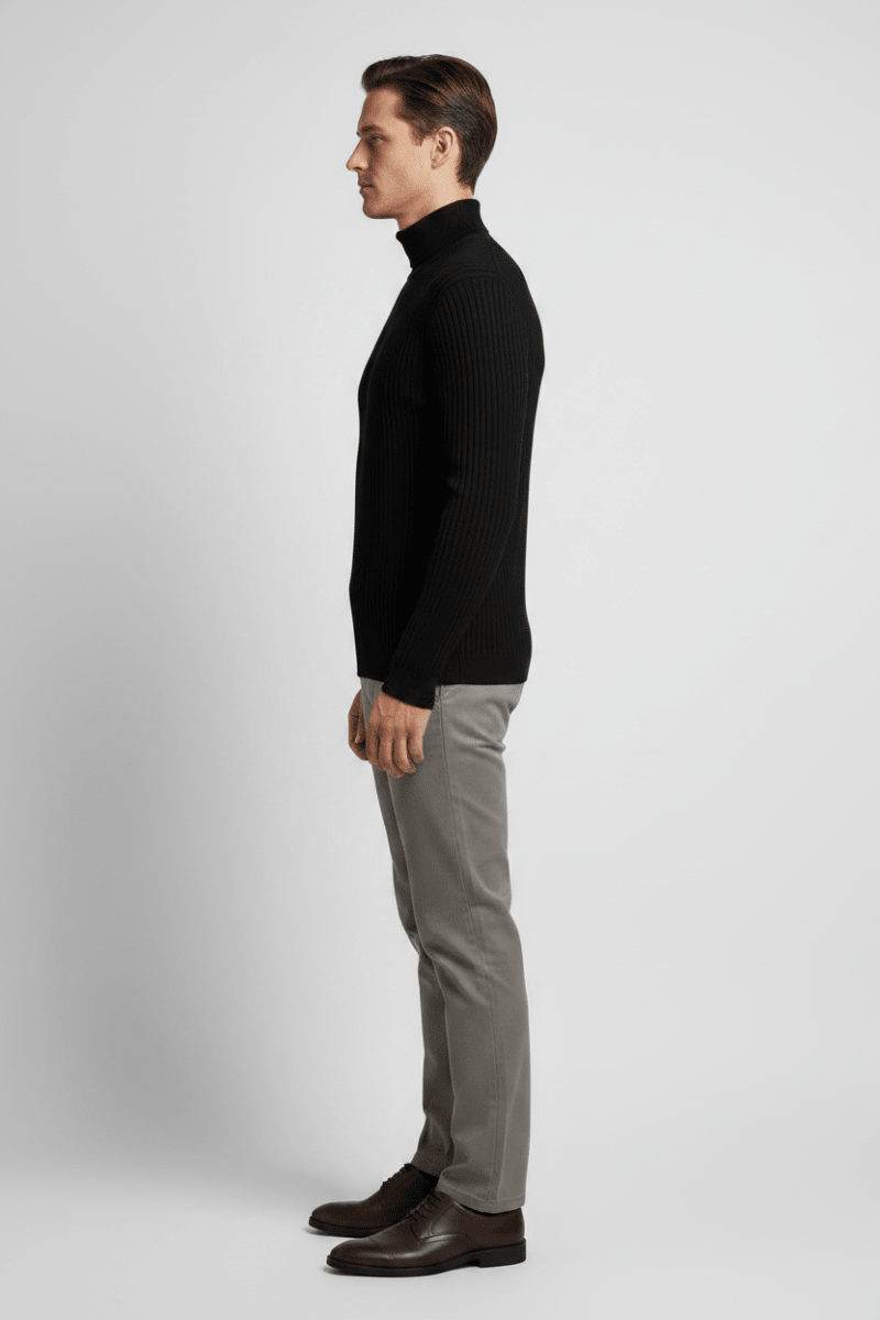 Drykorn Pullover Miguel – Rollkragen, Schwarz