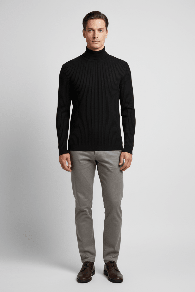 Drykorn Pullover Miguel – Rollkragen, Schwarz