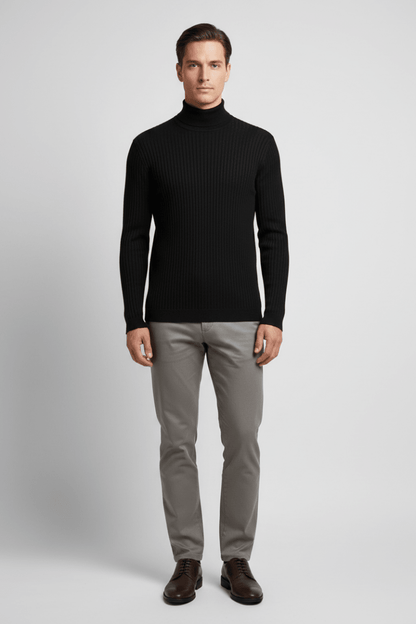 Drykorn Pullover Miguel – Rollkragen, Schwarz