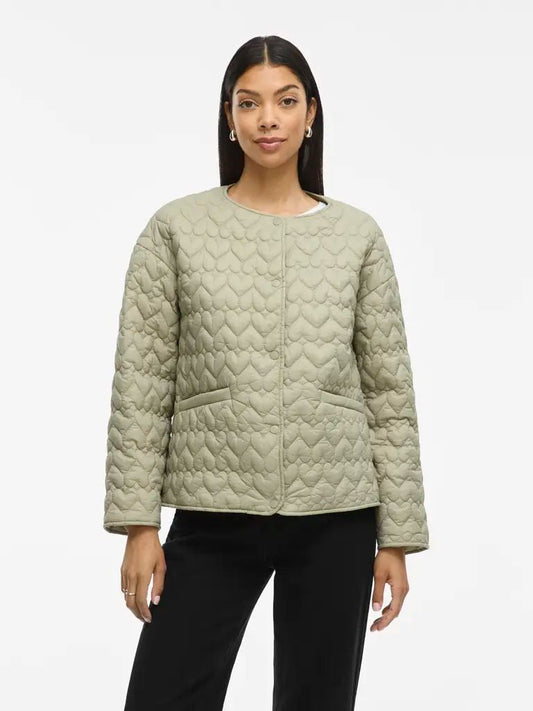 Elegante Visilla L/S Steppjacke in der Farbe Olive