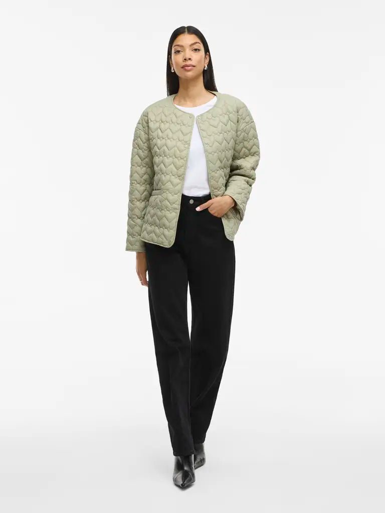 Elegante Visilla L/S Steppjacke in der Farbe Olive