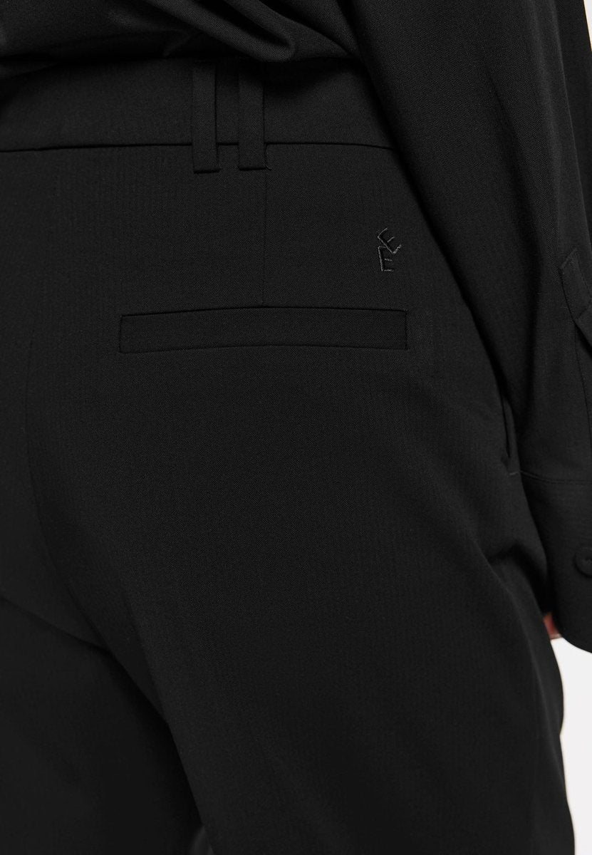 Elvine Damen Hose Dilay Herringbone in Schwarz