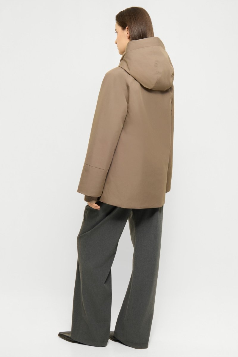 Elvine Damen Jacke Celina Cotton Twill 3K in Erdbraun