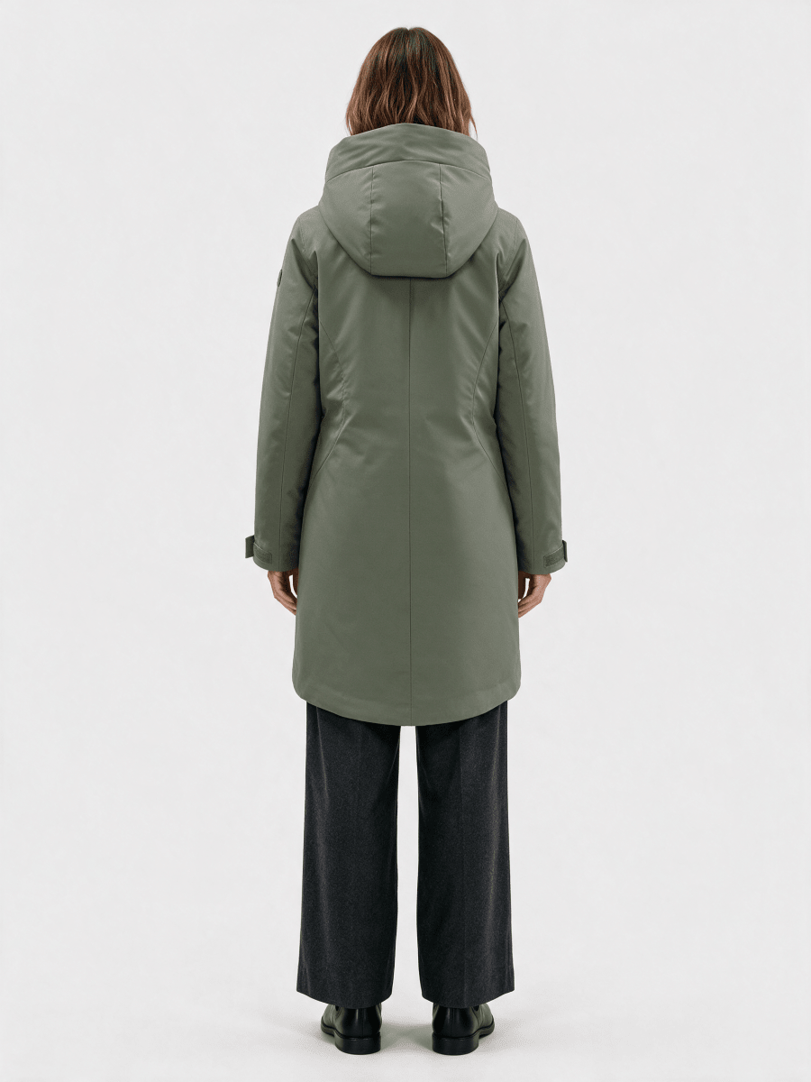 Elvine Damen Jacke Eline PET Poly 5K in Silbergrün