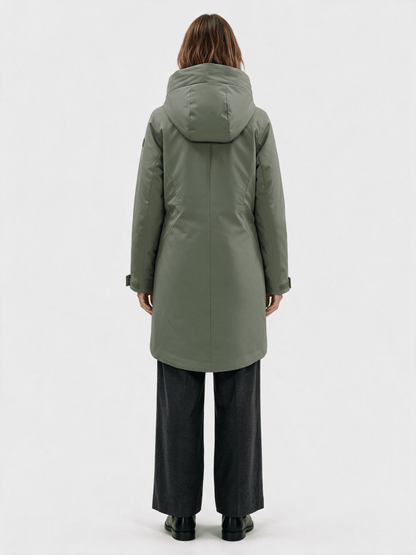Elvine Damen Jacke Eline PET Poly 5K in Silbergrün