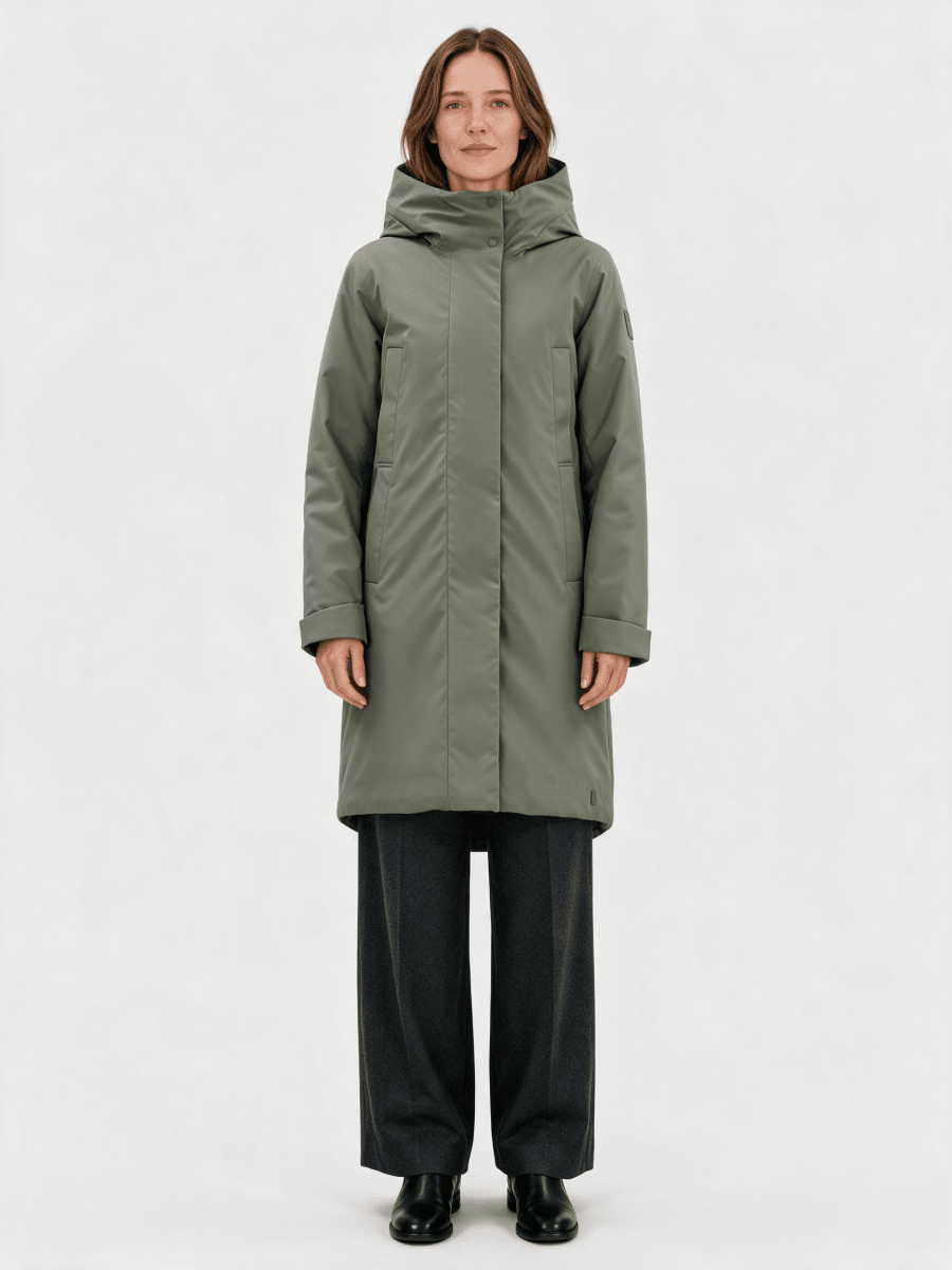Elvine Damen Jacke Eline PET Poly 5K in Silbergrün