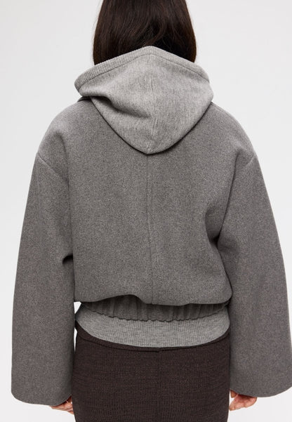 Elvine Damen Wolljacke Nova in Grau meliert