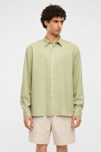 Elvine Hemd OSSIAN in der Farbe SILVER GREEN