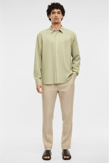 Elvine Hemd OSSIAN in der Farbe SILVER GREEN