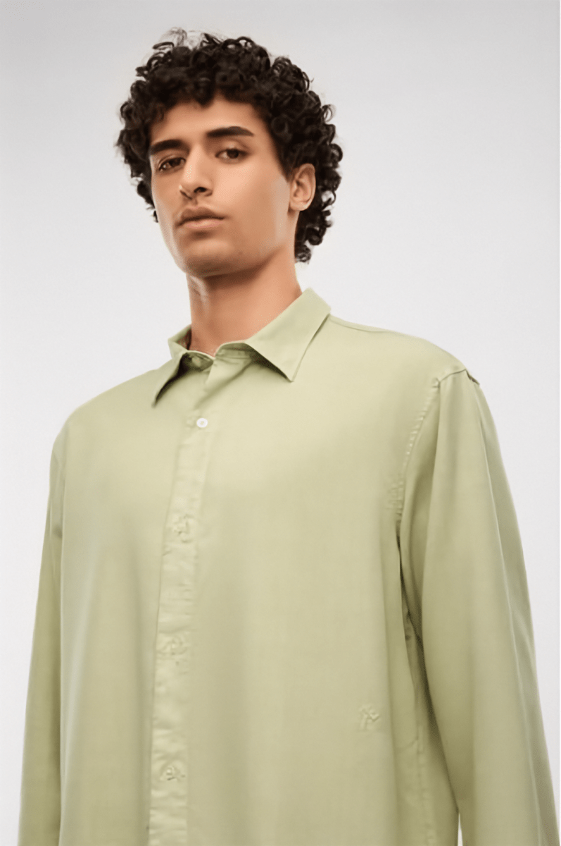Elvine Hemd OSSIAN in der Farbe SILVER GREEN