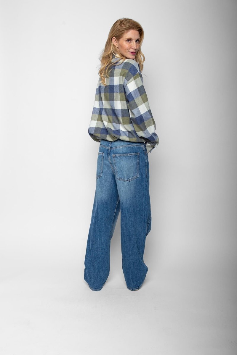 Emily Van Den Bergh Damenbluse in der Farbe denim