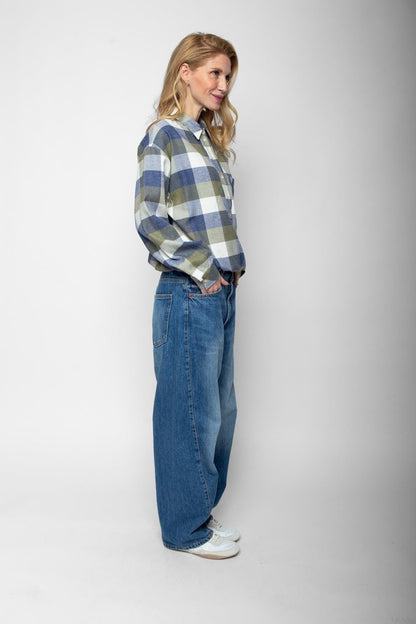 Emily Van Den Bergh Damenbluse in der Farbe denim