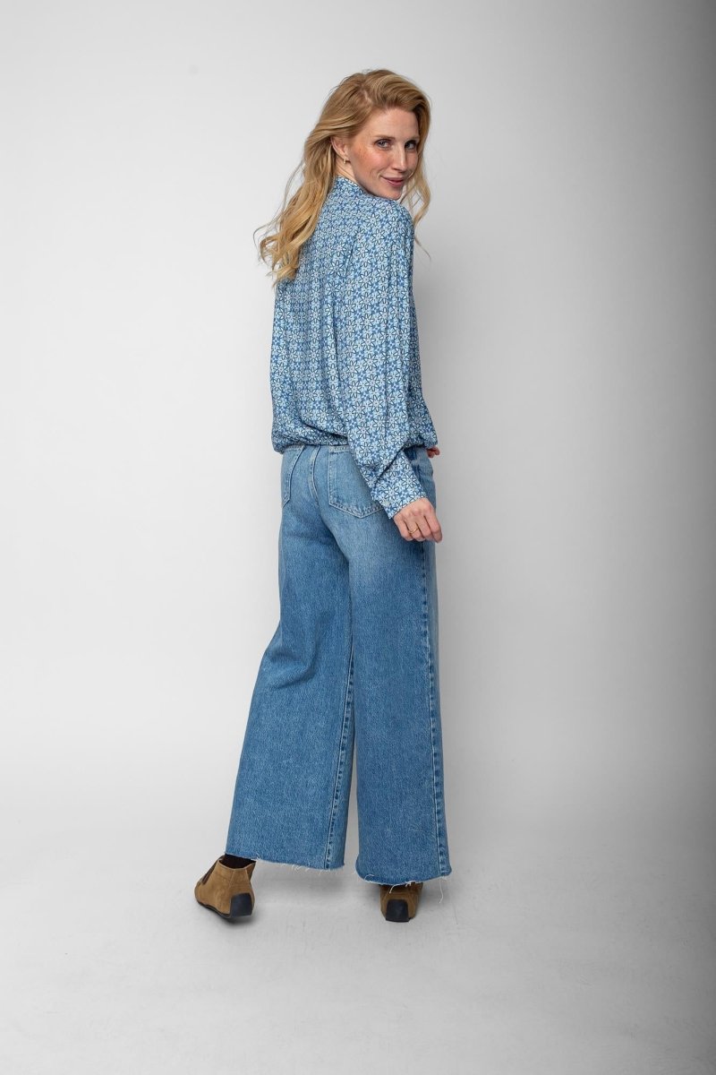 Emily Van Den Bergh Damenbluse in der Farbe light denim
