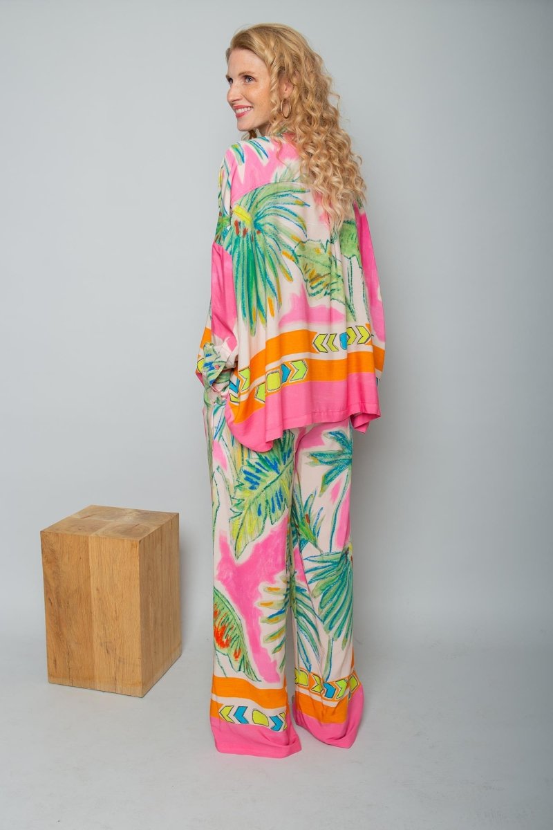 Emily Van Den Bergh Damenbluse in der Farbe multi palms