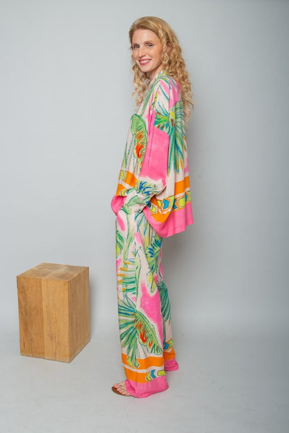 Emily Van Den Bergh Damenbluse in der Farbe multi palms