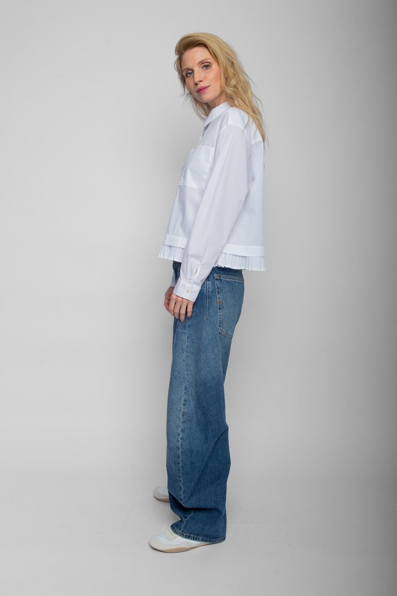 Emily Van Den Bergh Damenbluse in der Farbe white