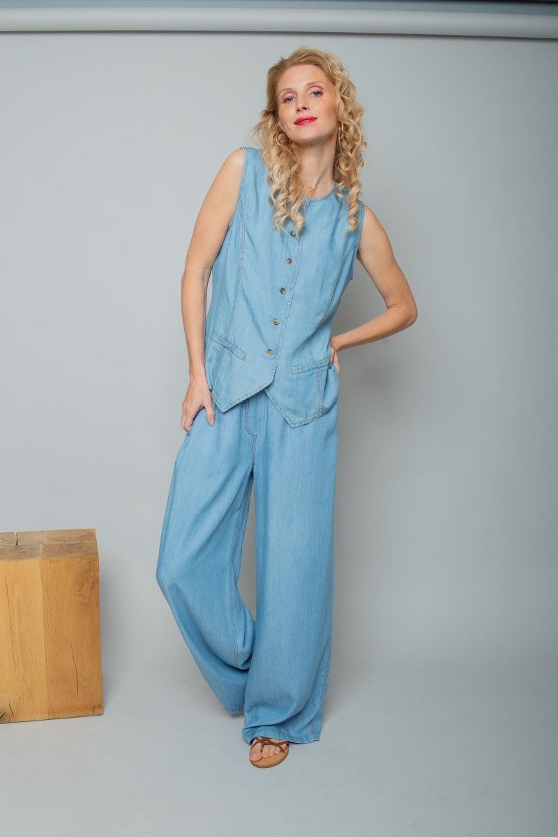 Emily Van Den Bergh Damenhose in der Farbe light denim