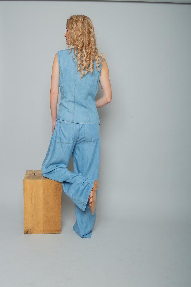 Emily Van Den Bergh Damenhose in der Farbe light denim