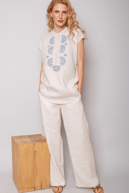 Emily Van Den Bergh Damenhose in der Farbe stone grey