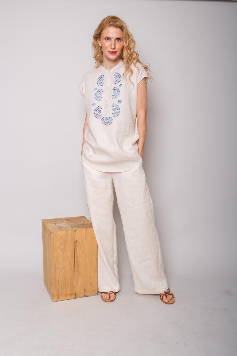 Emily Van Den Bergh Damenhose in der Farbe stone grey