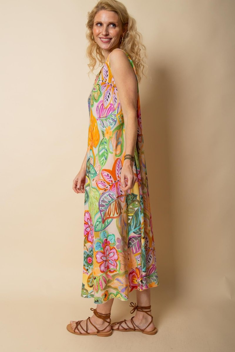 Emily Van Den Bergh Damenkleid in der Farbe multi flowers