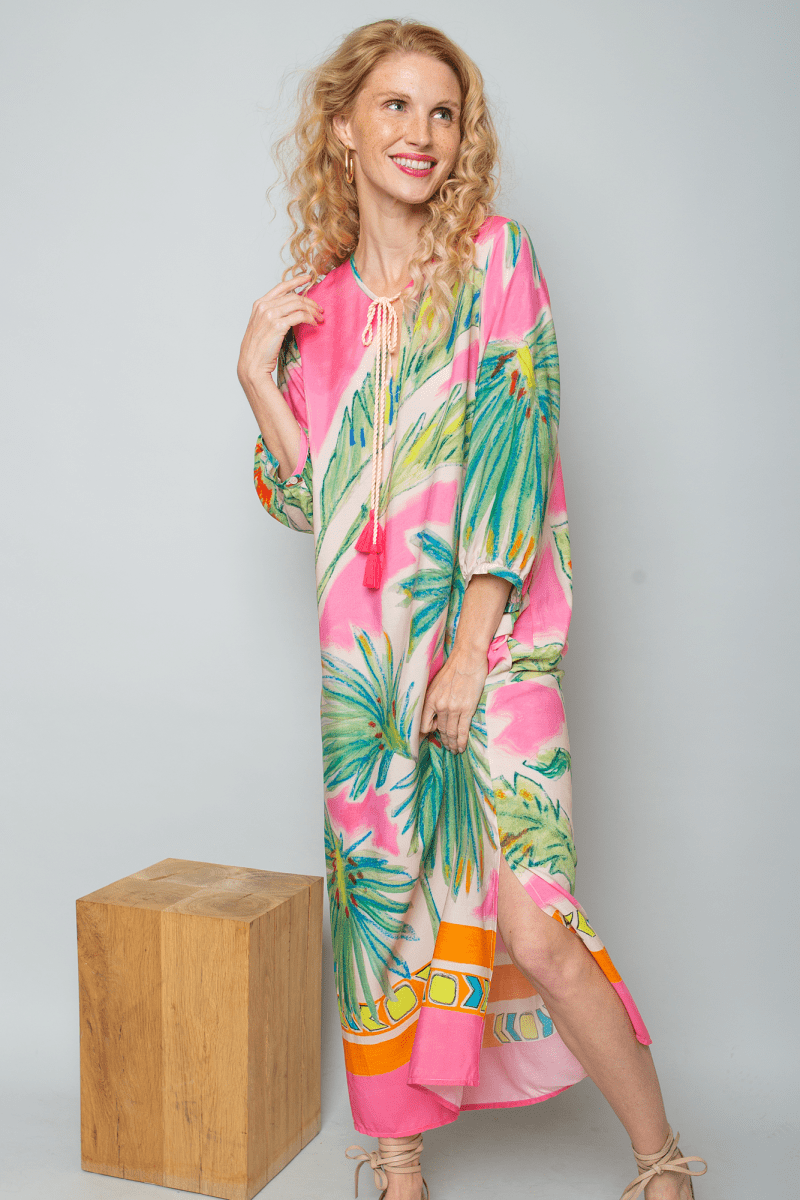 Emily Van Den Bergh Damenkleid in der Farbe multi palms