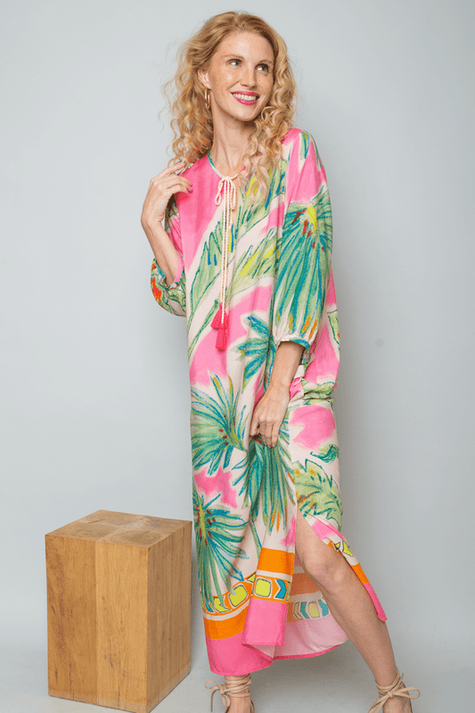 Emily Van Den Bergh Damenkleid in der Farbe multi palms