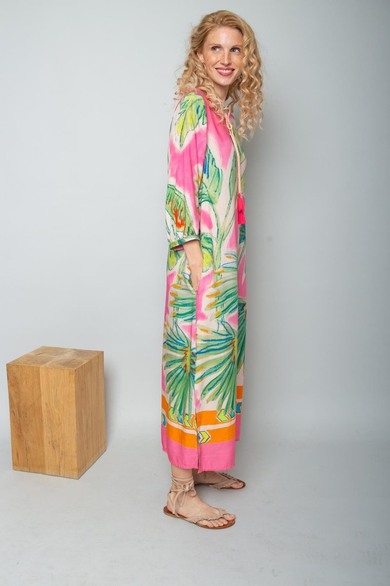 Emily Van Den Bergh Damenkleid in der Farbe multi palms