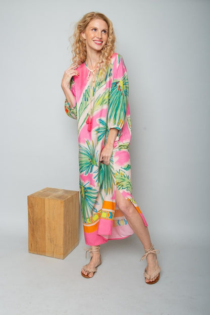 Emily Van Den Bergh Damenkleid in der Farbe multi palms
