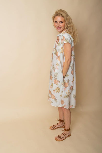 Emily Van Den Bergh Damenkleid in der Farbe sand tropical