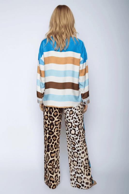 Emily Van Den Bergh Hose Leopardenmuster