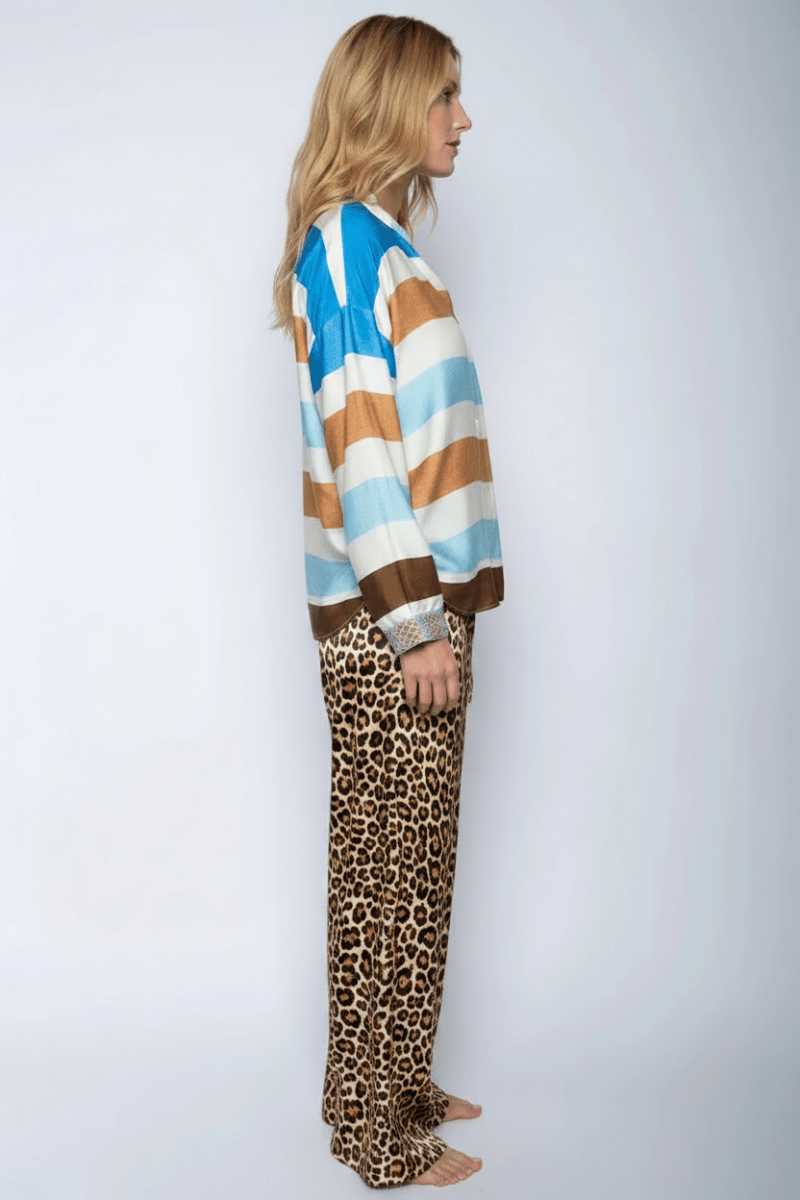 Emily Van Den Bergh Hose Leopardenmuster