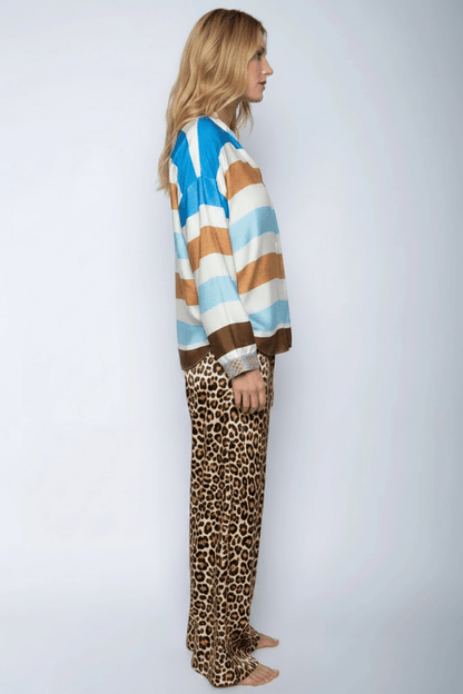 Emily Van Den Bergh Hose Leopardenmuster