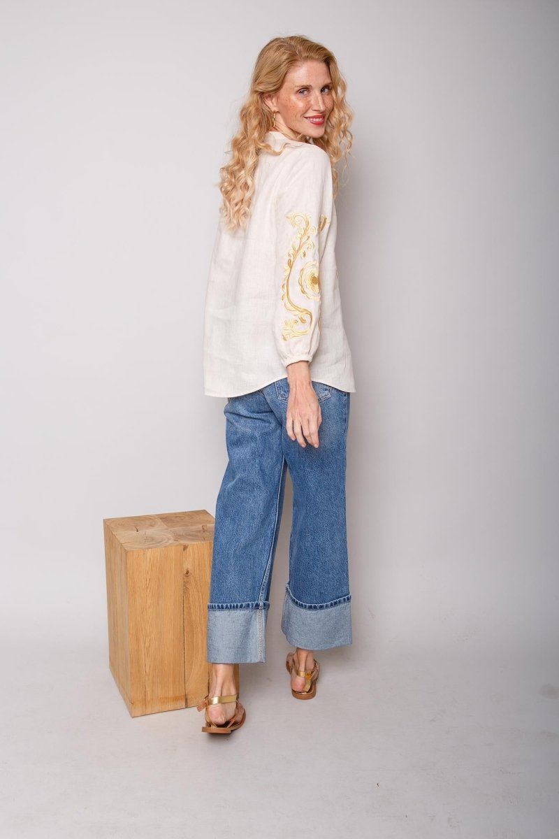 Emily Van Den Bergh Tunika in der Farbe Ecru