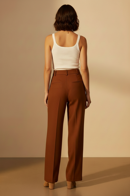 YAYA Anliegendes Trägershirt mit Netzbesatz Beige