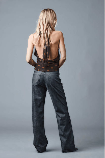Five Fellas Damenhose Wide-Leg in der Farbe Ink23