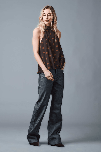 Five Fellas Damenhose Wide-Leg in der Farbe Ink23
