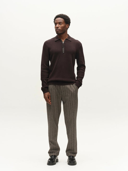 Gabba GABadriel Half Zip Lume LS Knit in der Farbe Meteorite