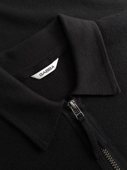 Gabba GABadriel Half Zip Lume LS Knit in der Farbe Meteorite
