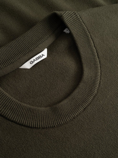 Gabba GABadriel O-Neck Lume LS Knit in der Farbe Forest Night
