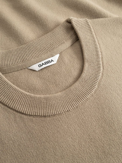 Gabba GABadriel O-Neck Lume LS Knit in der Farbe Sand Crocker