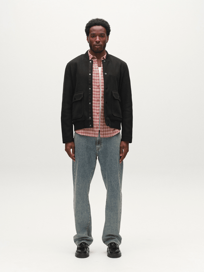Gabba GABmatheo Plain Bomber Jacket in der Farbe Black